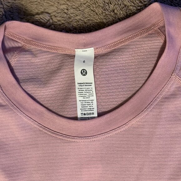 NWOT Lululemon Swiftly Tech Long-Sleeve Running Athletic Shirt 2.0 Pink Tide 6 - Picture 3 of 10